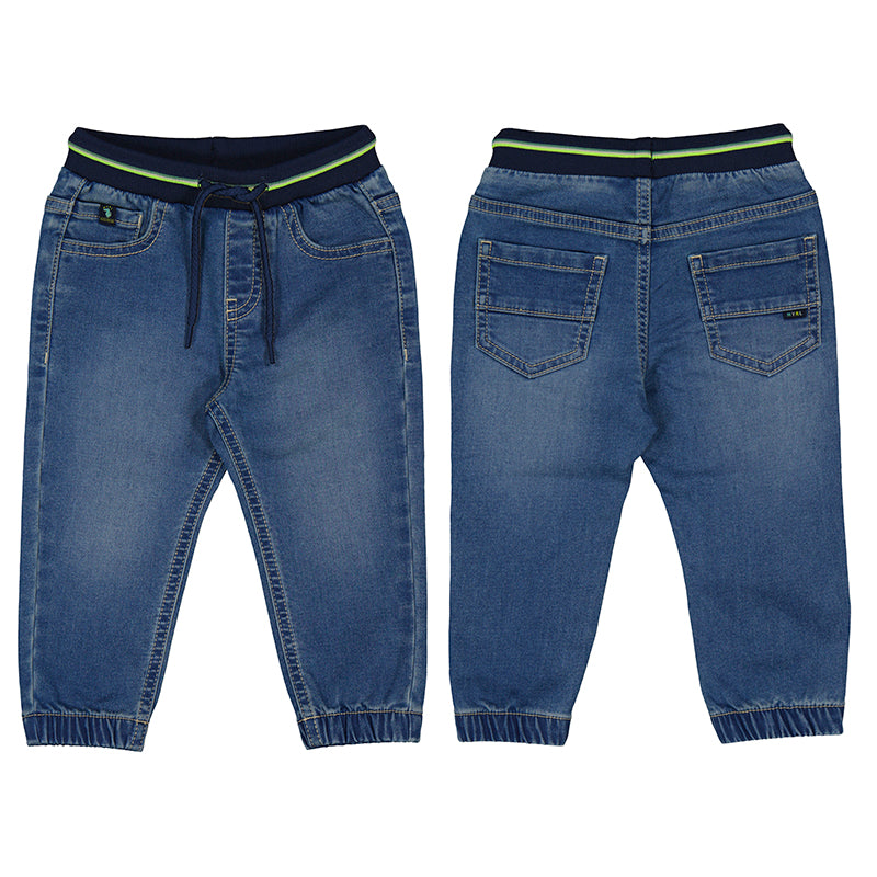 Baby Boy Soft Denim Pants Medium – Mady and Max - Main Image